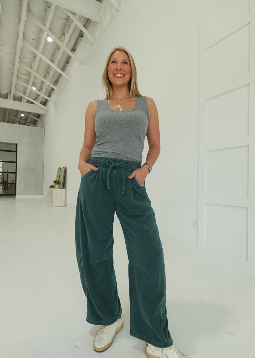 Coffee Run Sweats - Hunter Green
