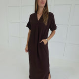 Difference Maker Dress - Brown
