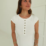 Holland Henley Top - White