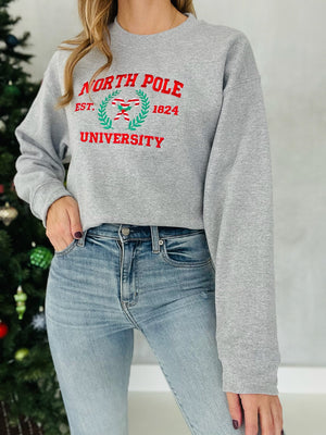 Embroidered North Pole Uni Pullover