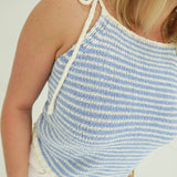 Traitors Crochet Cami Top - Blue