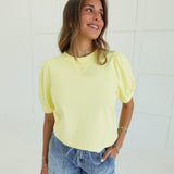 Verna Puff Sleeve Top - Yellow