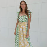 Kaleidoscope Midi Dress - Green