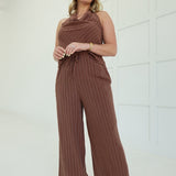 Maribel Linen Set - Choco