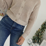 Carmichael Crochet Cardigan - Beige