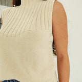 Ellen Sleeveless Sweater - Cream