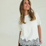 Rowans Lace Top - Ecru
