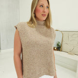 Ronnie Sleeveless Sweater - Taupe