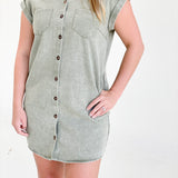 Forever Mini Mini Dress - Olive