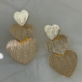 Metal Heartlink Earrings