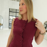 Kiara Mini Dress - Wine