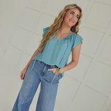 Take It With Bliss Top - Dark Mint