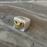 Resin Heart Ring