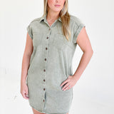 Forever Mini Mini Dress - Olive