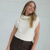 Calla Sweater Top - Ecru