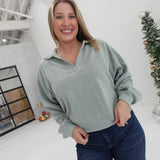 Levitate In Lounge Pullover - Sage