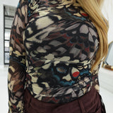 Painted Lady Mesh Top