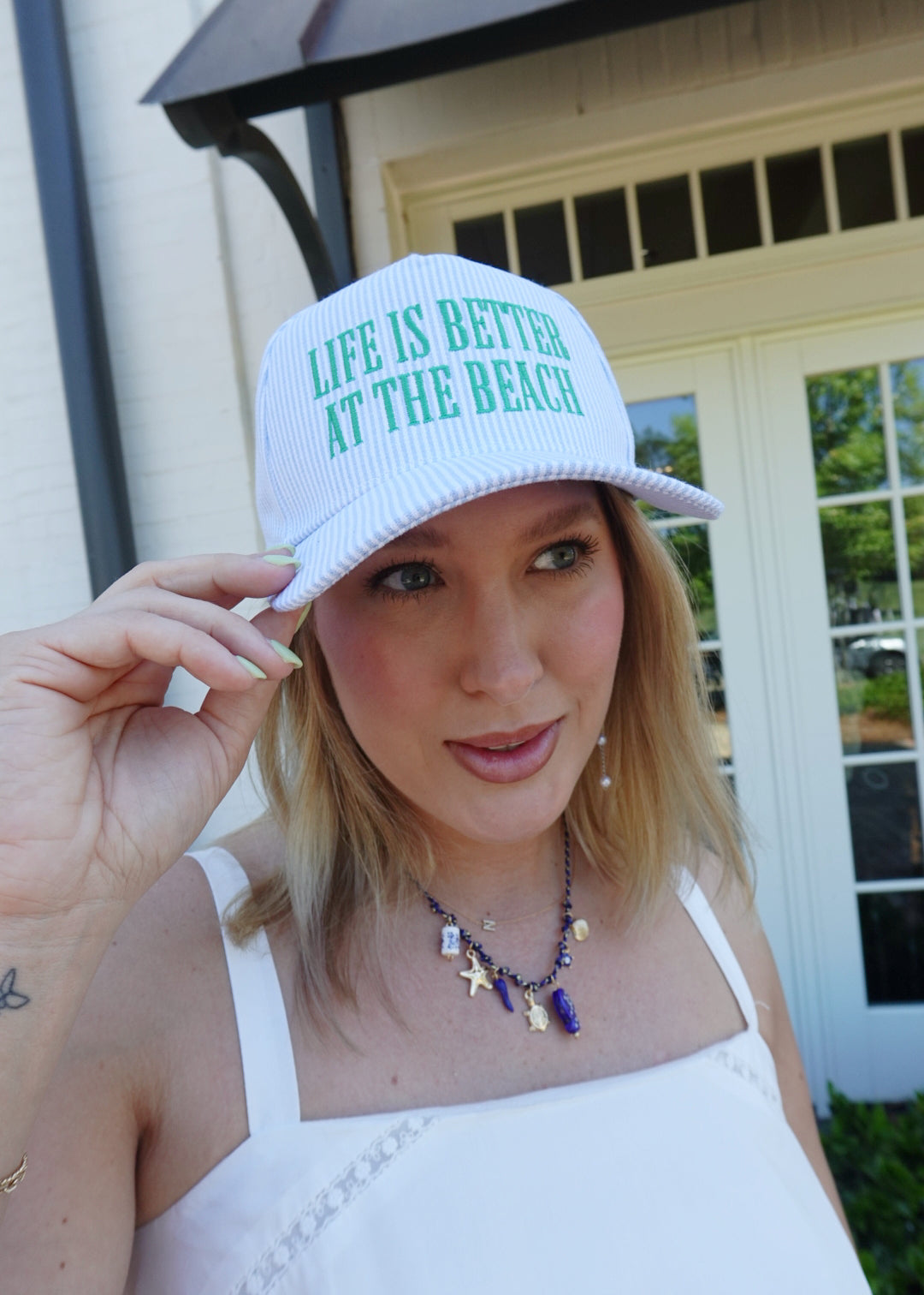 Better At The Beach Hat - Blue