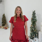 Under The Mistletoe Mini Dress