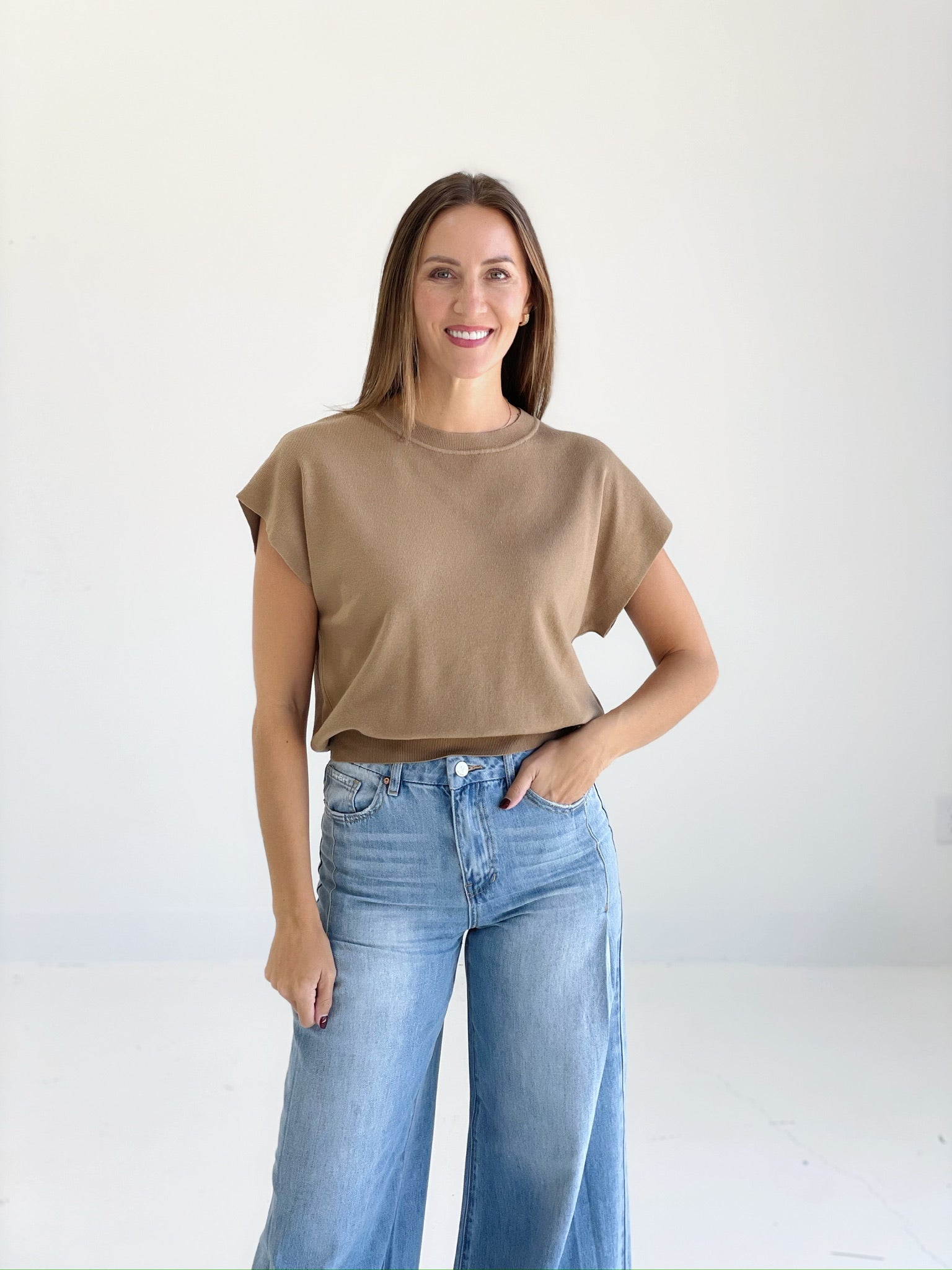 Monique Sweater - Deep Camel