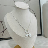Cross My Heart Necklace - Silver
