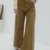 On Demand Wide Leg Trouser - Mocha