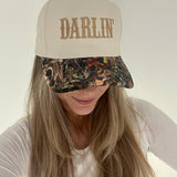 Darlin Embroidered Hat - Camo Beige