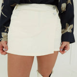 Twilly Mini Skort - Cream