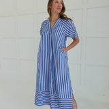 Ida Midi Dress - Navy