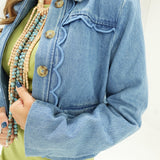 Mateo Scallop Placket Jacket