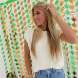 Chaney Sweater Top - Ivory