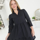 All in Favor Mini Dress - Black