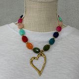I Heart You Beaded Necklace