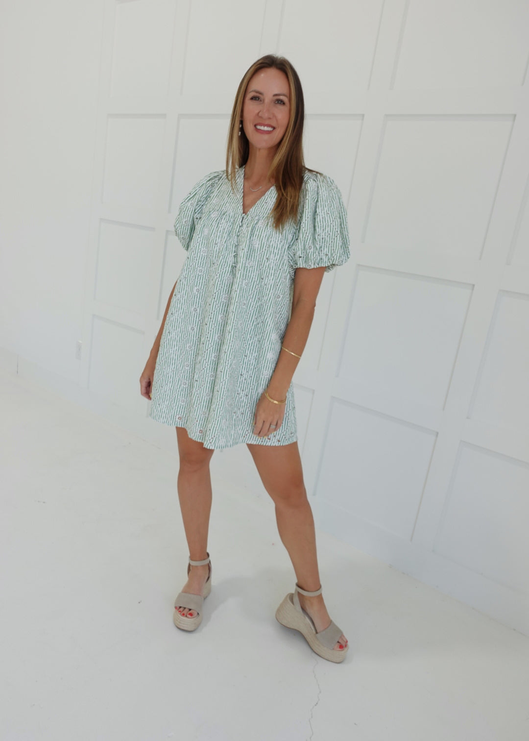Aradalia Mini Dress - Green