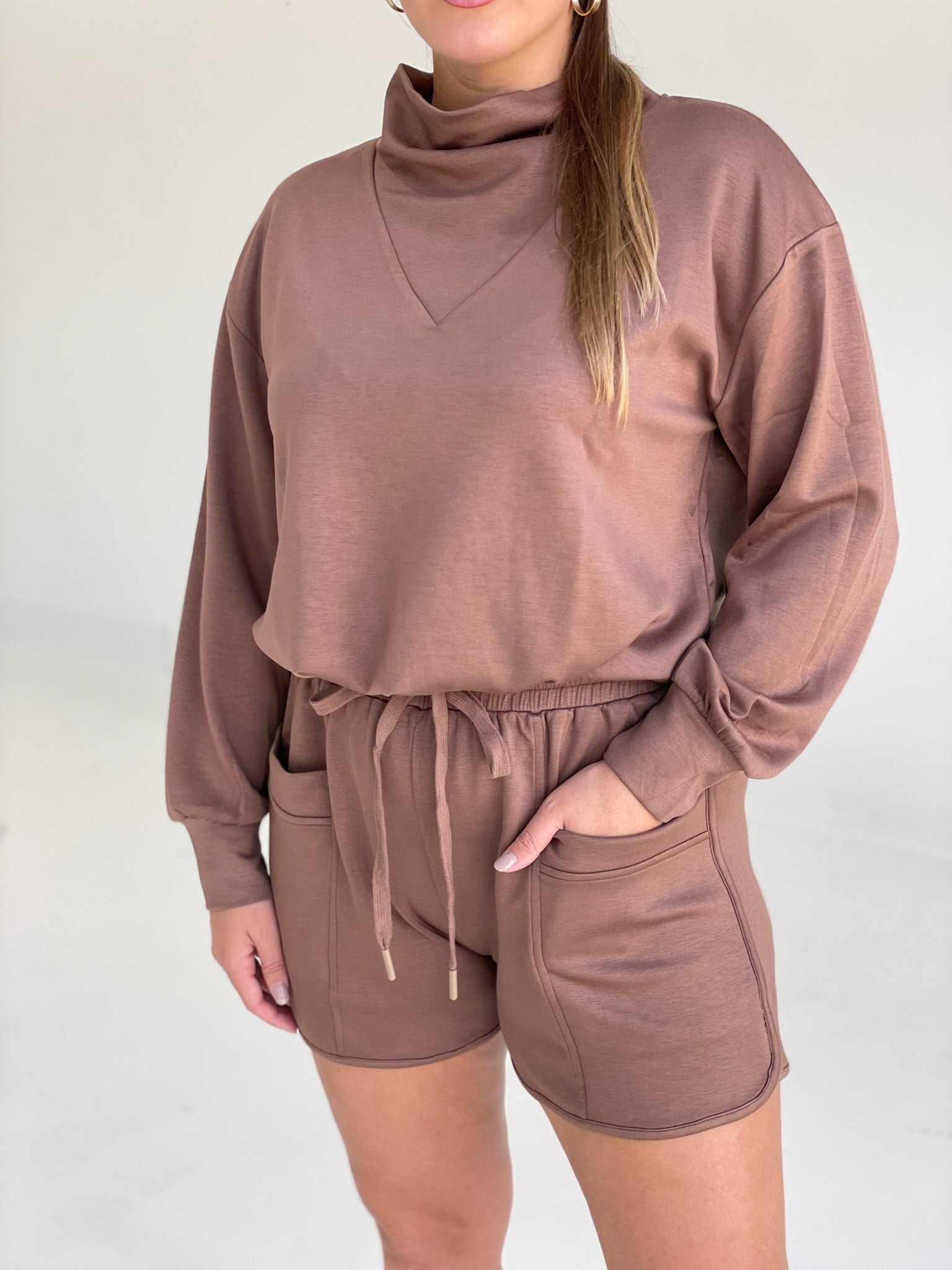 Stevie Shorts Set - Brown