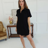 Killing Time Mini Dress - Black