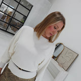 Kenna Belted Sweater - Ivory
