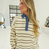 Jacques Sweater Top - Oatmeal