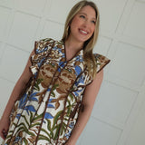Karlie Midi Dress - Brown