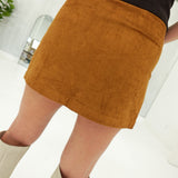 Sylvie Suede Mini Skirt