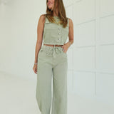 Rue Relaxed Fit Pants - Olive