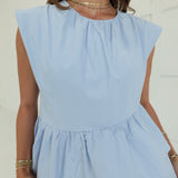 June To Me Top - Sky Blue