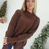 Side Quest Sweater - Brown