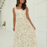 Fairytales Exist Midi Dress - Oatmeal