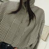 Twist on Gingham Jacket - Black