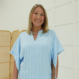 The Poise Blouse - Sky