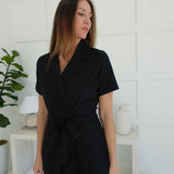 Perfect Match Romper - Black