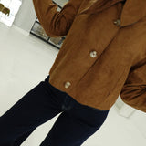 Ophelia Cropped Jacket - Brown