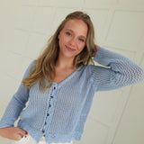 "It Girl" Cardigan - Baby Blue