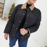 Blue Collar Quilted Jacket - Black